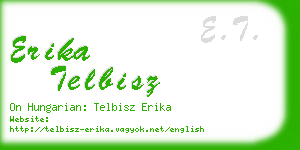 erika telbisz business card